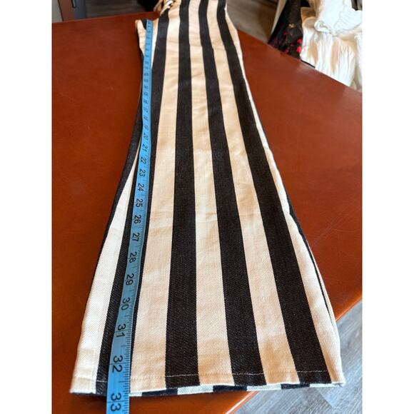 ONYX The Thelma Striped Lace-Up Flare Pants Jagger & Stone US 2 NWOT - Picture 6 of 7